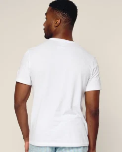 Petite Plume Men's Pima Essential Crew Neck Tee in Navy