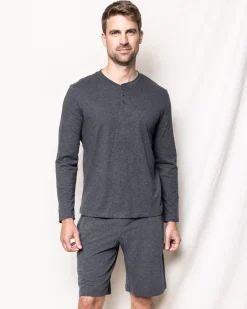 Petite Plume Men's Pima Henley in Navy