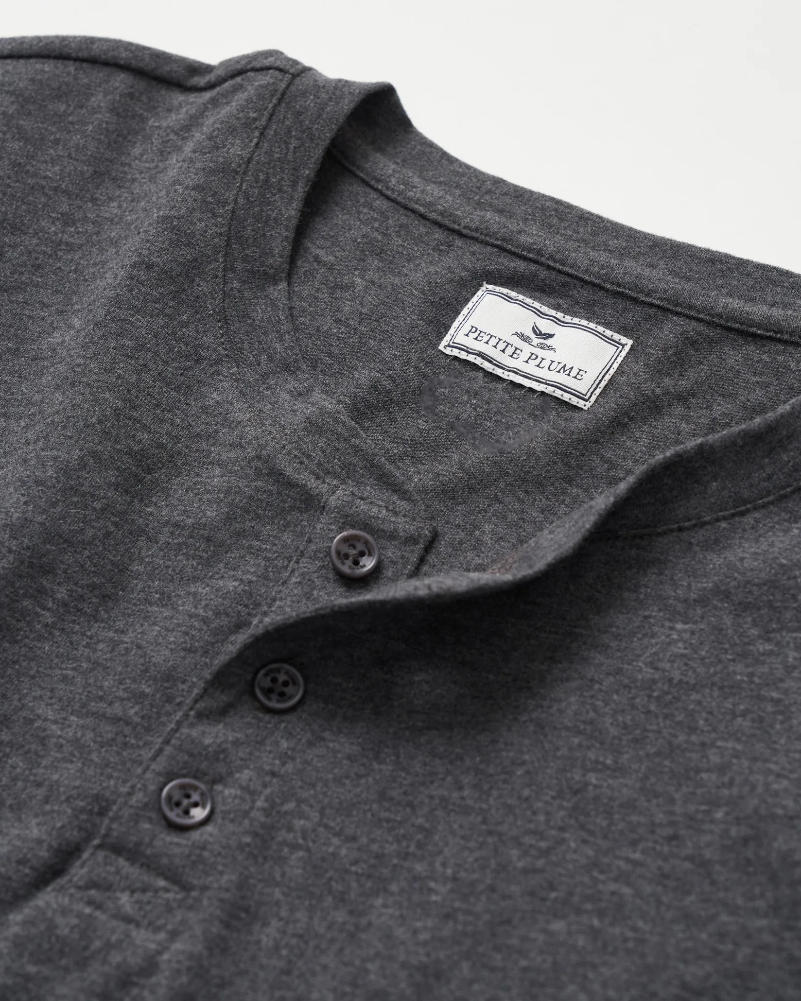Petite Plume Men's Pima Henley in Navy