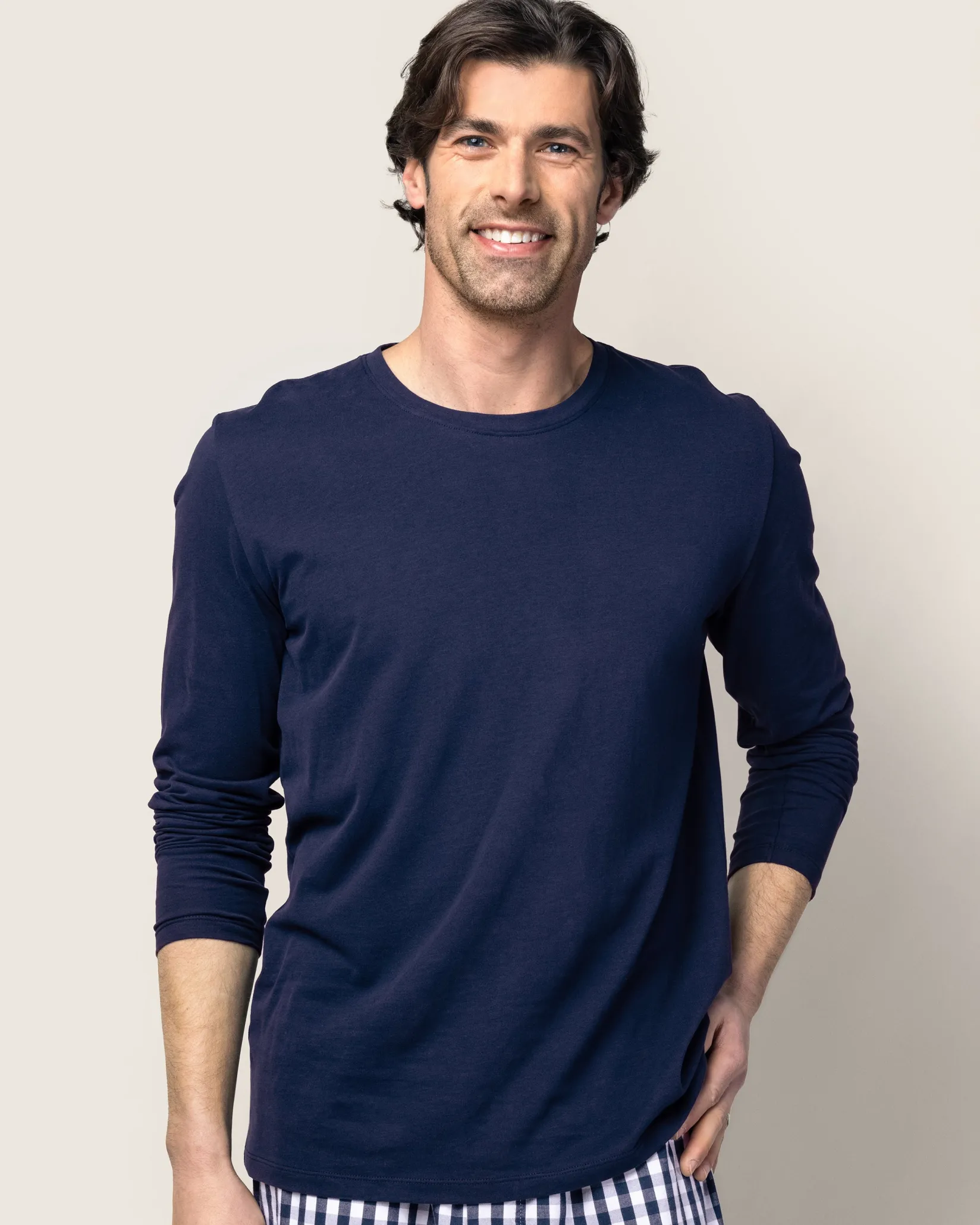 Petite Plume Men’s Pima Long Sleeve T-shirt Duo