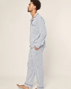 Petite Plume Men's Pima Pajama Set in Antique Red Ticking