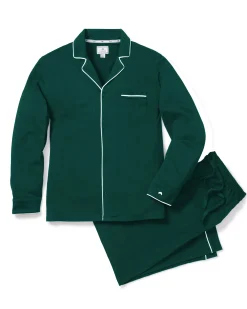 Petite Plume Men's Pima Pajama Set in Bordeaux