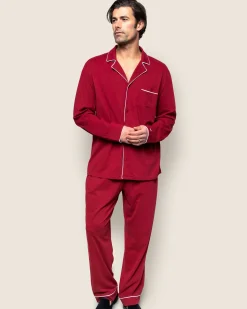 Petite Plume Men's Pima Pajama Set in Evergreen