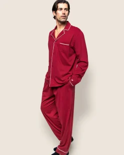 Petite Plume Men's Pima Pajama Set in Evergreen