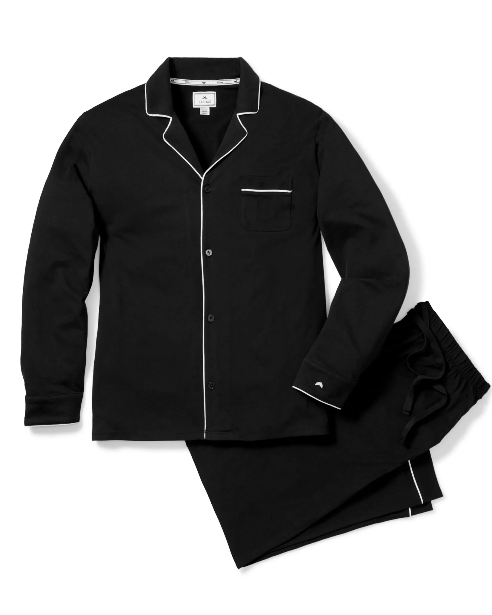 Petite Plume Men's Pima Pajama Set in Evergreen