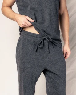 Petite Plume Men's Pima Pants in Dark Heather Grey