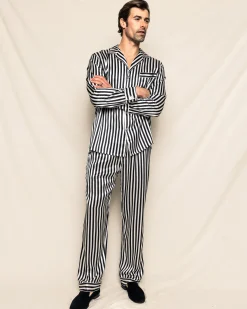 Petite Plume Men's Silk Pajama Set in
