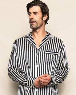 Petite Plume Men's Silk Pajama Set in