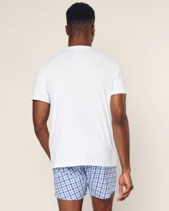 Petite Plume Men's Twill 3 Pack Boxers in Royal Blue Gingham