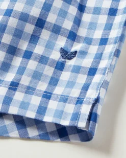 Petite Plume Men's Twill 3 Pack Boxers in Royal Blue Gingham