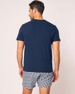 Petite Plume Men's Twill 3 Pack Boxers in Royal Blue Gingham