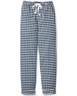 Petite Plume Men's Twill Pajama Pant in Light Blue Gingham