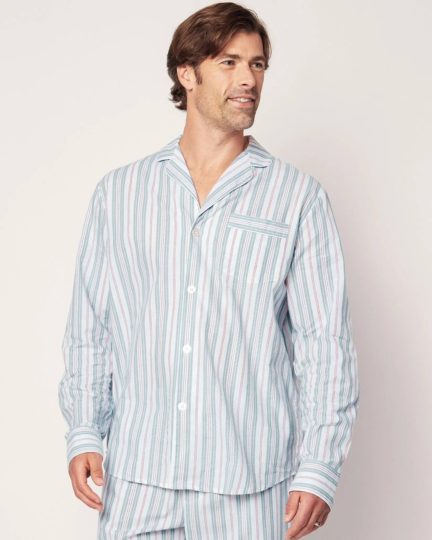 Petite Plume Men's Twill Pajama Set in