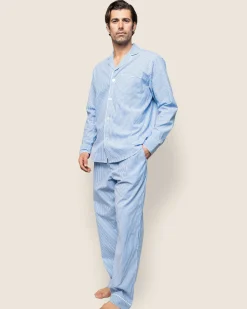 Petite Plume Men's Twill Pajama Set in
