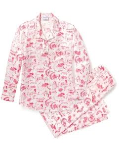 Women Petite Plume x Eden Rock Reverie Women's Silk Pajama Set