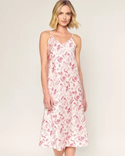 Women Petite Plume x Eden Rock Reverie Women's Silk Cosette Nightgown