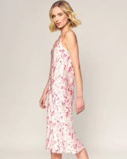 Women Petite Plume x Eden Rock Reverie Women's Silk Cosette Nightgown