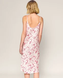 Women Petite Plume x Eden Rock Reverie Women's Silk Cosette Nightgown