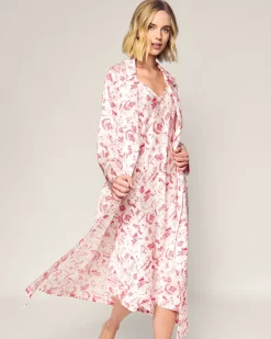 Women Petite Plume x Eden Rock Reverie Women's Silk Cosette Nightgown