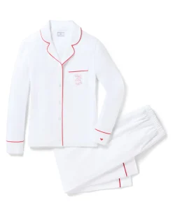 Women Petite Plume x Eden Rock St Barth Women's White Pima Pajama Set