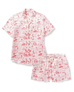 Petite Plume x Eden Rock Reverie Men's Silk Short Set