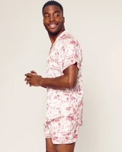 Petite Plume x Eden Rock Reverie Men's Silk Short Set