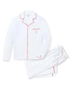 Petite Plume x Eden Rock St Barth Men's White Pima Pajama Set