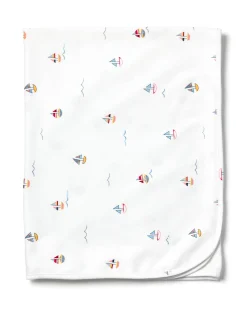 Petite Plume Pima Baby Blanket in Bateau