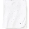 Petite Plume Pima Baby Blanket in Grey Stars