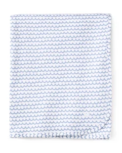 Petite Plume Pima Baby Blanket in La Mer