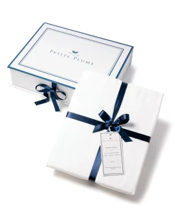 Petite Plume Signature Luxe Sateen Bed Sheets in White