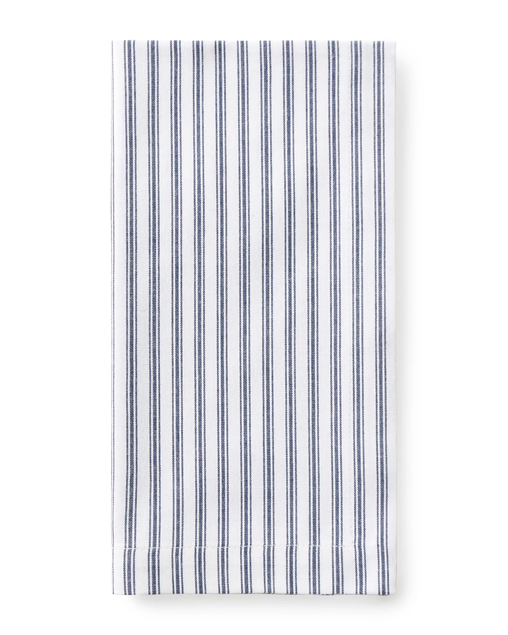 Petite Plume Signature Twill Napkin Set in Navy French Ticking & Timeless Toile