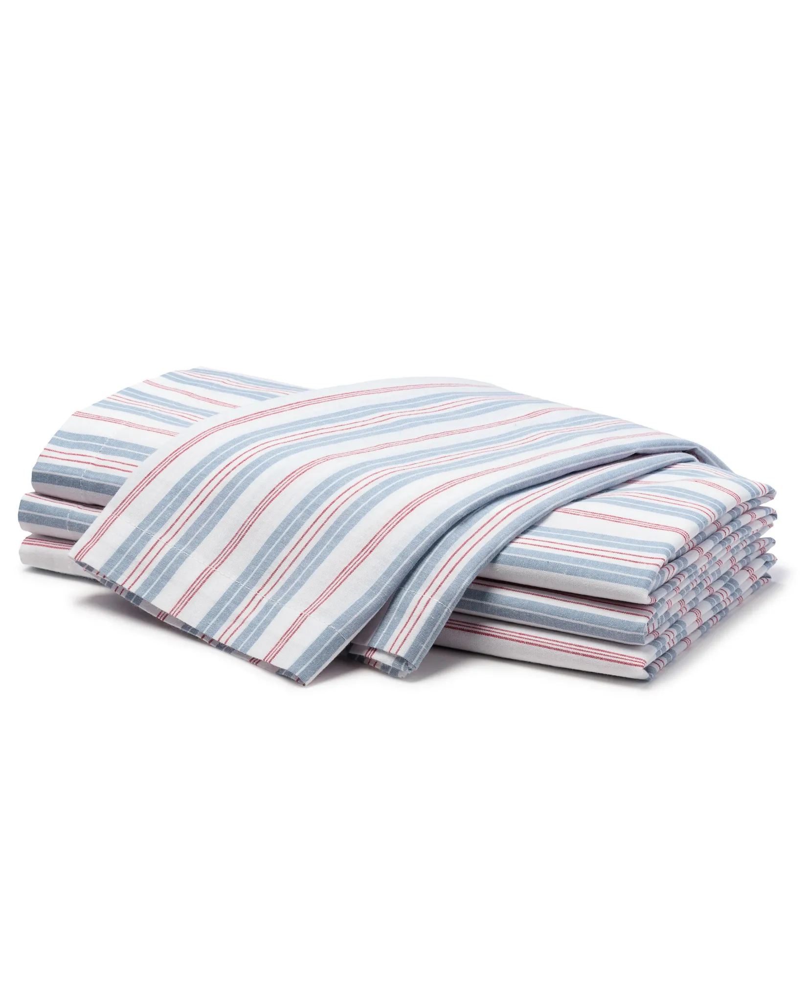 Petite Plume Signature Twill Napkins in Vintage French Stripes