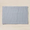 Petite Plume Signature Twill Placemats in Navy French Ticking