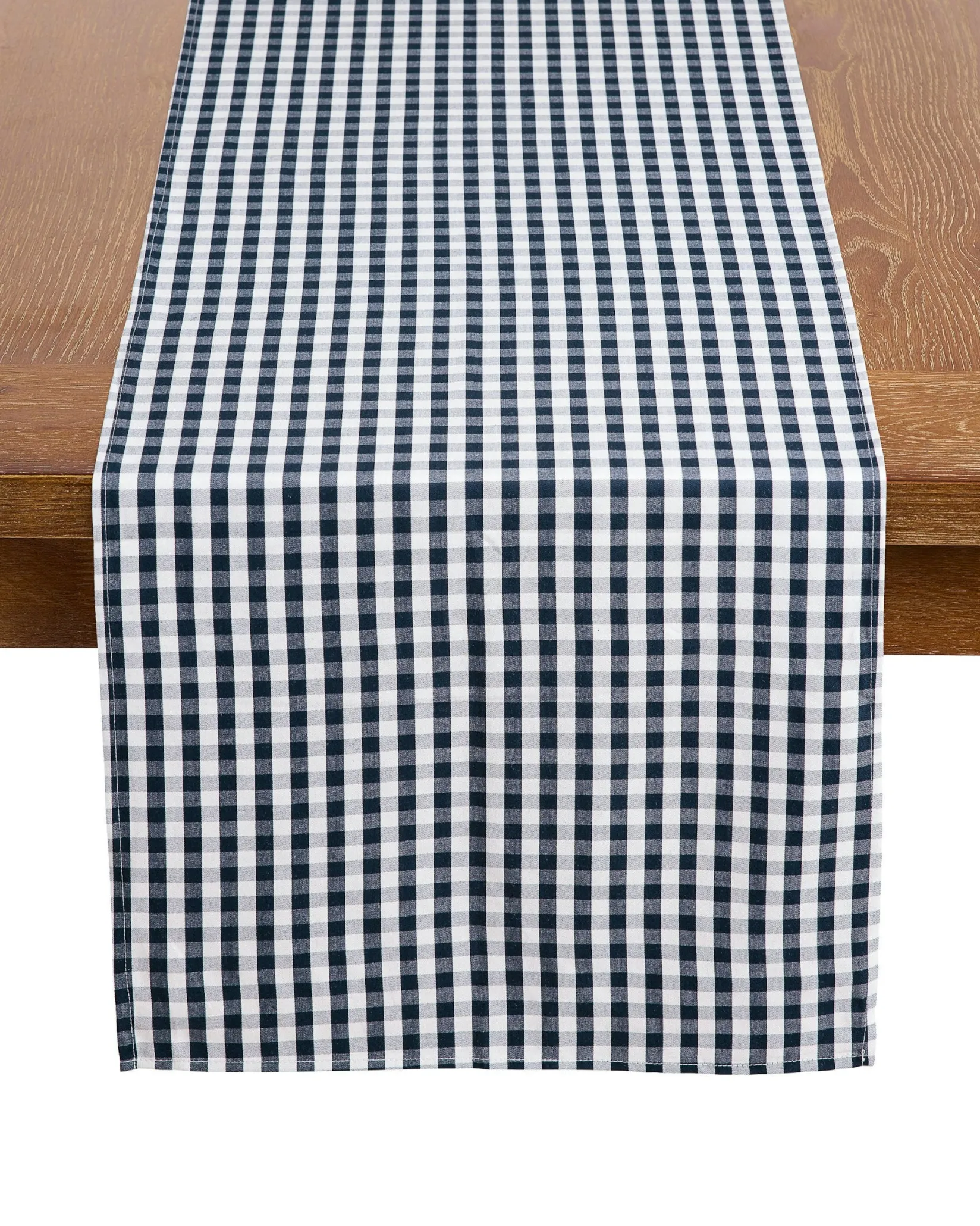 Petite Plume Signature Twill Runner in Navy French Ticking
