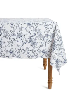 Petite Plume Signature Twill Tablecloth in Navy Gingham