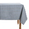 Petite Plume Signature Twill Tablecloth in Navy Gingham