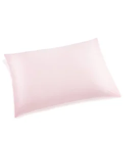 Petite Plume Silk Pillow Cover in Pink