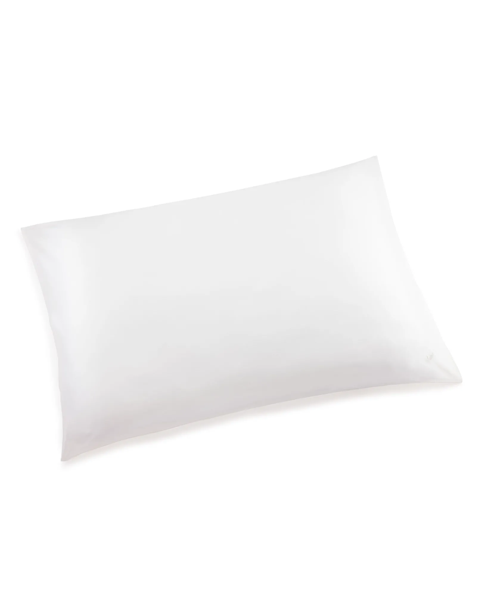 Petite Plume Silk Pillow Cover in White