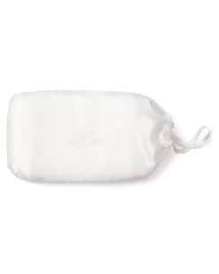 Petite Plume Silk Pillow Cover in White
