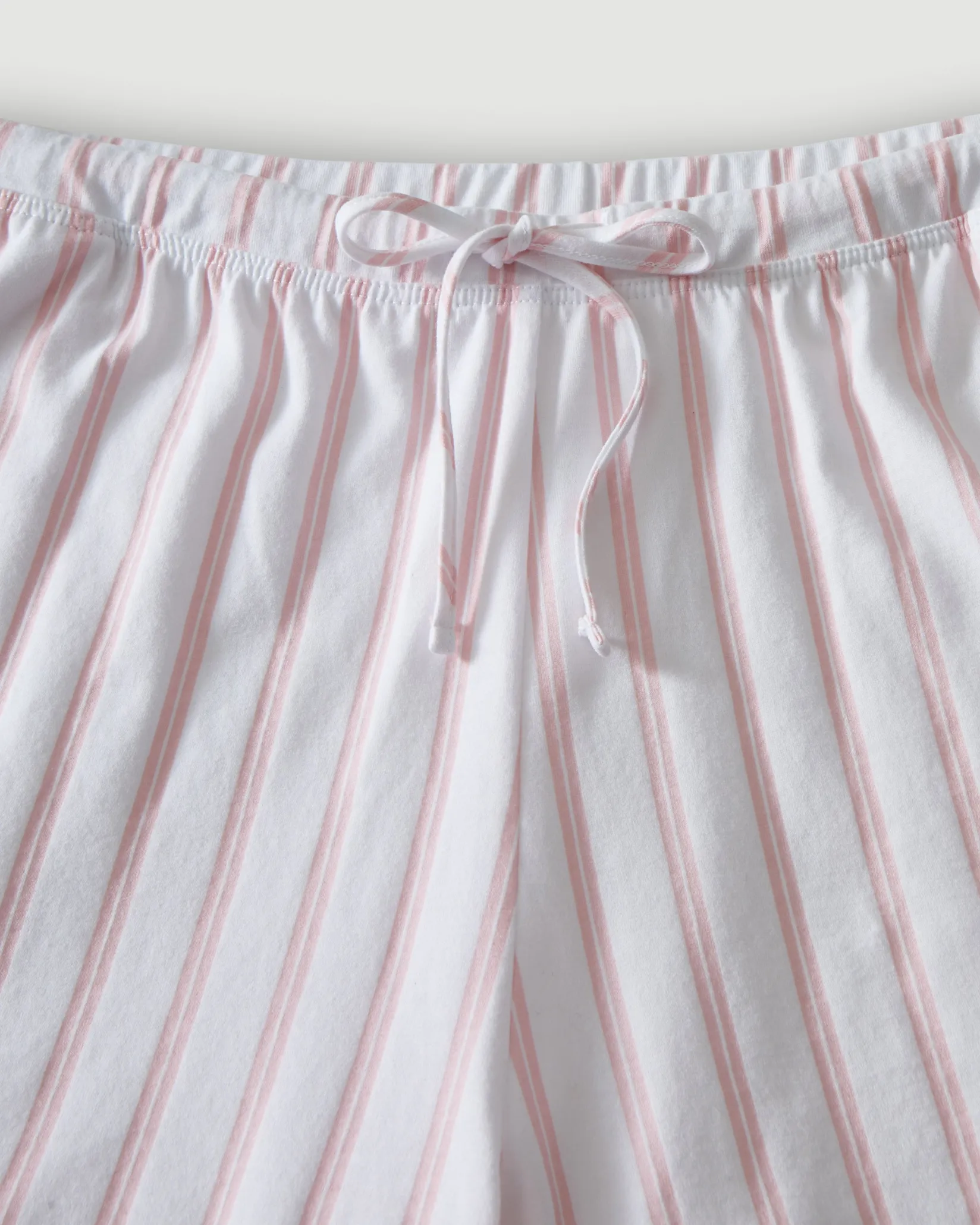 Women Petite Plume The Olivia Pima Short Set in Pink Stripe