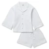 Women Petite Plume The Olivia Pima Short Set in White