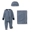 Petite Plume Welcome Home Baby Set - New Navy Stripes