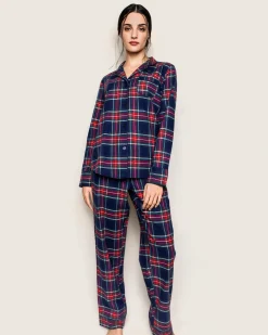 Women Petite Plume Women's Brushed Cotton Pajama Set in Windsor Tartan