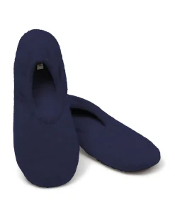 Women Petite Plume Women's Cashmere Slippers in Dark Heather Grey