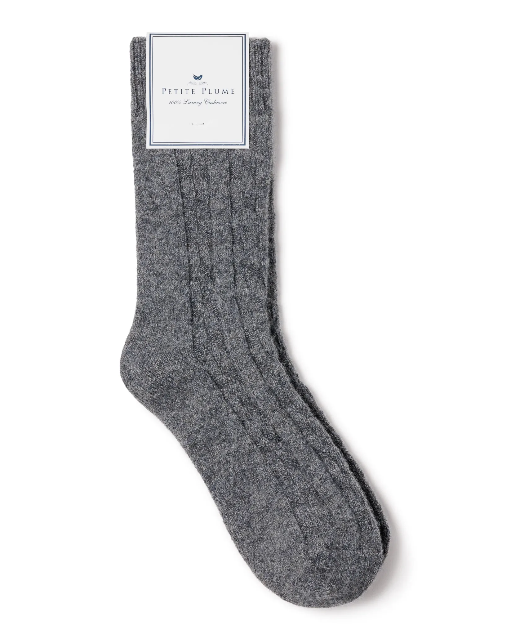 Women Petite Plume Women's Cashmere Socks in Black