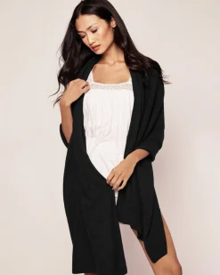 Women Petite Plume Women's Cashmere Wrap in Black