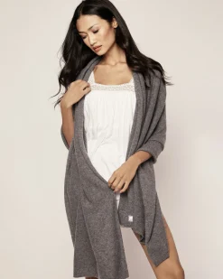 Women Petite Plume Women's Cashmere Wrap in Black