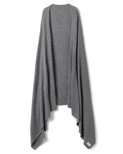Women Petite Plume Women's Cashmere Wrap in Navy