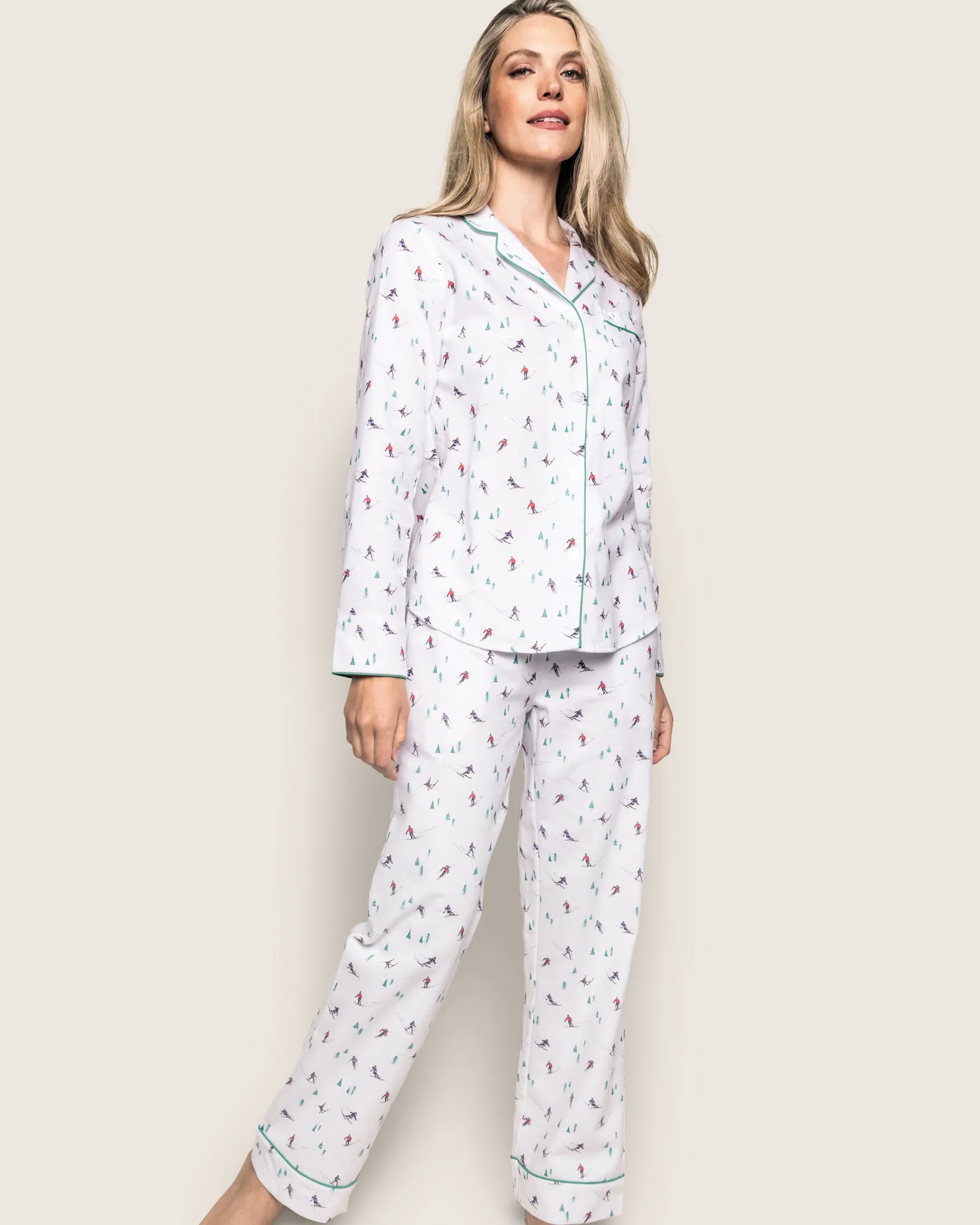 Women Petite Plume Women's Flannel Pajama Set in Après Ski